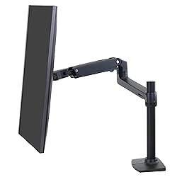 Ergotron – LX Monitor Arm, Single Monitor Desk