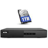 ANNKE 8 Channel 3K Lite DVR for Security Camera, 1TB Hard Drive Disk, Black | Hybrid 5-in-1 CCTV Digital Video Recorder, Supports 10CH TVI/AHD/CVI/CVBS Analog &amp; IP Cams, 24/7 Recording, Home Surveillance