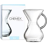 Chemex Pour-Over Glass Coffeemaker - Glass Handle Series - 6-Cup - Exclusive Packaging
