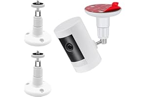 VIIVRIA 2 Pack Wall Mount Kit, VHB Adhesive or Screw, No Drill, Compatible with Arlo, Eufy Cam, Plug-in Ring & HD Security Camera, Stick & Up Cam Battery, Wyze Cam, Universal Indoor Outdoor Bracket
