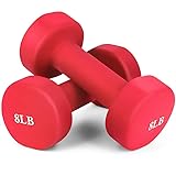 JBM Neoprene Dumbbell Pairs, 2-8lbs Hand Weight Set