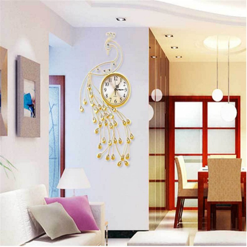 全ての Gdxrb ウォールクロック孔雀は リビングルームミュート壁時計創造的人格大きなベッドルーム市yingzhong 40 Cm を見て Color Gold サイズ Ordinary B07cvzcdmb Ordinary Gold Gold Ordinary Studioweb Com