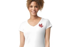 Womens Canada Maple Leaf T-Shirt - Handmade Premium Canada Shirt L2