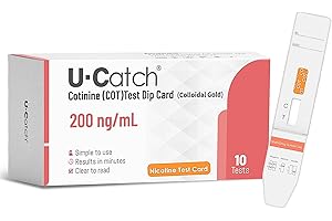 U CATCH 10 Pack- Nicotine Testing Kit: Cotinine/Tobacco/Nicotine Urine Test Rapid Cotinine Testing Detection Kit at Home- Instant & Accurate & Easy to Use