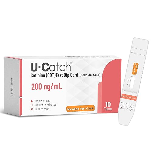 urine test tobacco Cotinine/Nicotine DCT-102 (Box of 40) 10 Pack- Nicotine Testing Kit