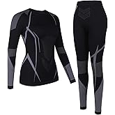 ATTRACO Womens Thermal Underwear Top and Bottom Sets Women Long Johns Warm Base Layer for Cold Weather