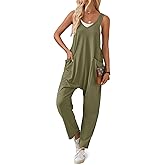 YOKGO Jumpsuits for Women Casual Sleeveless Rompers Cotton Maternity Jumpsuits Baggy Overalls Loose Fit Summer Outfits 2025