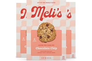 MELI'S Meli’s Choco-Lot Gluten Free Cookie Mix, High Protein Baking Mix with Natural & Milk Chocolate Chips, Chocolate Chunks & Rolled Oats, Easy Bake Oven Mixes for Sweet Treats, 16oz Box,3-Pack