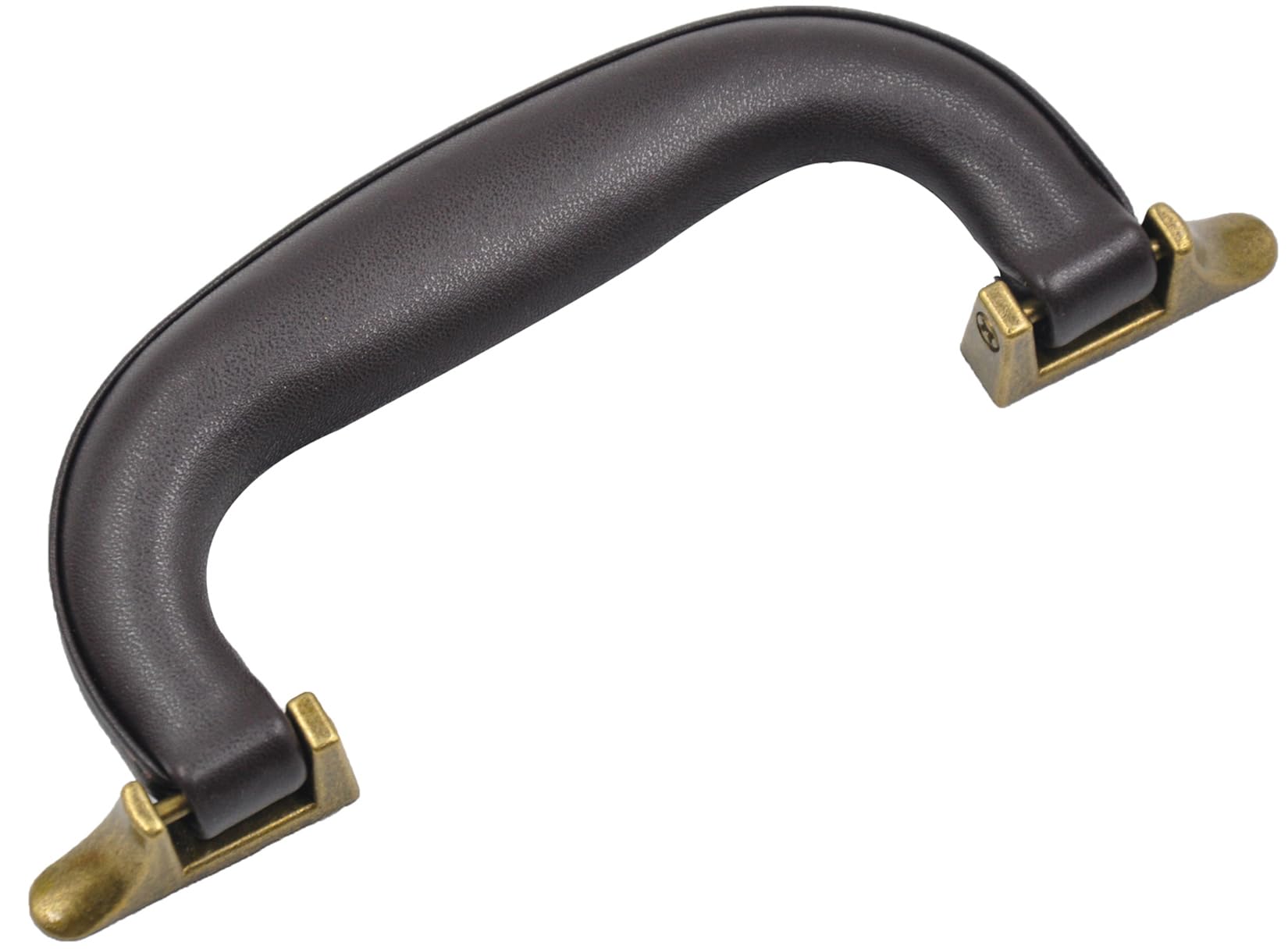 CynKen 1 Pieces PU Leather Handle for Guitar Musical Box Handbags Gift Boxes Wine Boxes Luggage Toolbox Trolley Instrument Case Brown Bronze