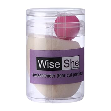 WISESHE Precise Blending Beauty Foundation Sponge Makeup Applicator with Mini Blender