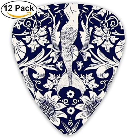 Yenba Floral Flower Light Acoustic Electric Medium Guitar Picks (12-Pack) Kids Assorted 0.46/0.71/0.96 Mm Guitar