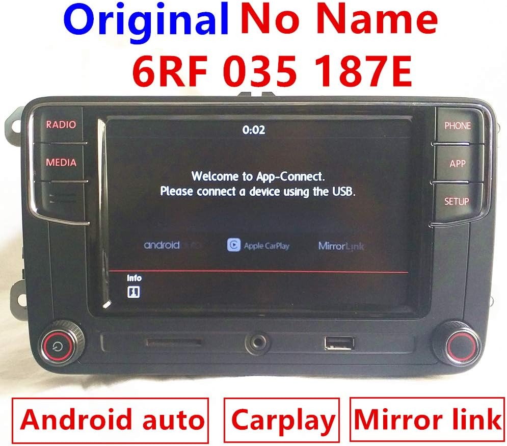 Car Original Audio 187E Radio RCD330 build-in Android Auto,Carplay,MirrorLink,Bluetooth,OPS,RVC,AUX,USB for VW GOLF PASSAT TIGUAN TOURAN POLO SHARAN EOS CC more Language