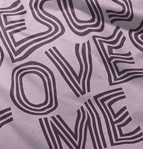 Brisco Brands Jesus Loves Me Retro Christian Baby Romper Boys or Girls