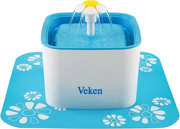 Veken Pet Fountain, 84oz/2.5L 