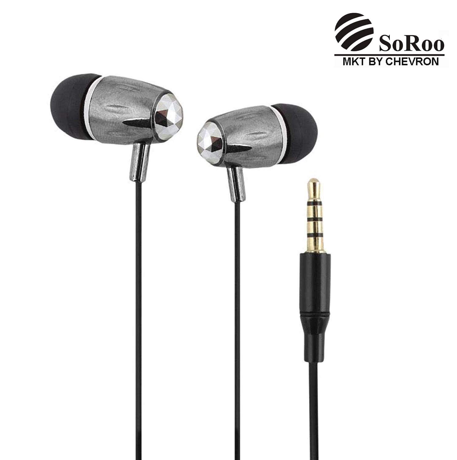 Chevron C161 Soroo Bass Earphones With Mic Silver Desertcart INDIA