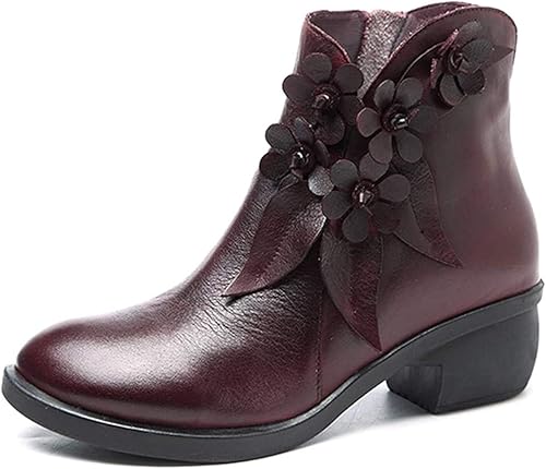 ladies leather ankle boots