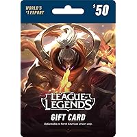League of Legends $50 Gift Card – 7200 Riot Points - NA Server Only [Online Game Code]