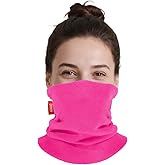 Aegend Neck Gaiter for Men Women,Adult Neck Warmer with Double-Layer Fleece, Face Cover Winter Scarf for Skiing Outdoor Sport