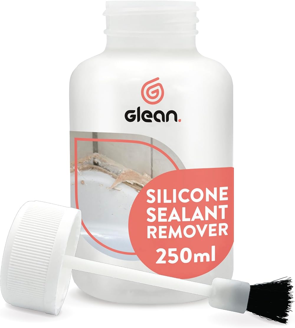 GLEAN Silicone Sealant Remover Gel 250ml - Ideal for Bathrooms & Sinks