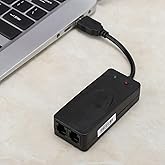 USB 56K External Dial Up Fax Data Modem, Dual Port USB2.0 Fax Modem External Modem Driver for XP