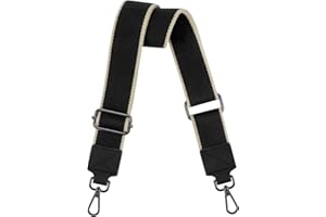 Muteffcase Purse Strap Wide Replacement Crossbody Bag Straps Canvas Handbag Shoulder Strap, Adjustable Woven Tote Belt