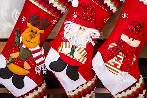 1 Pcs+Set+Classic+Christmas+Stockings