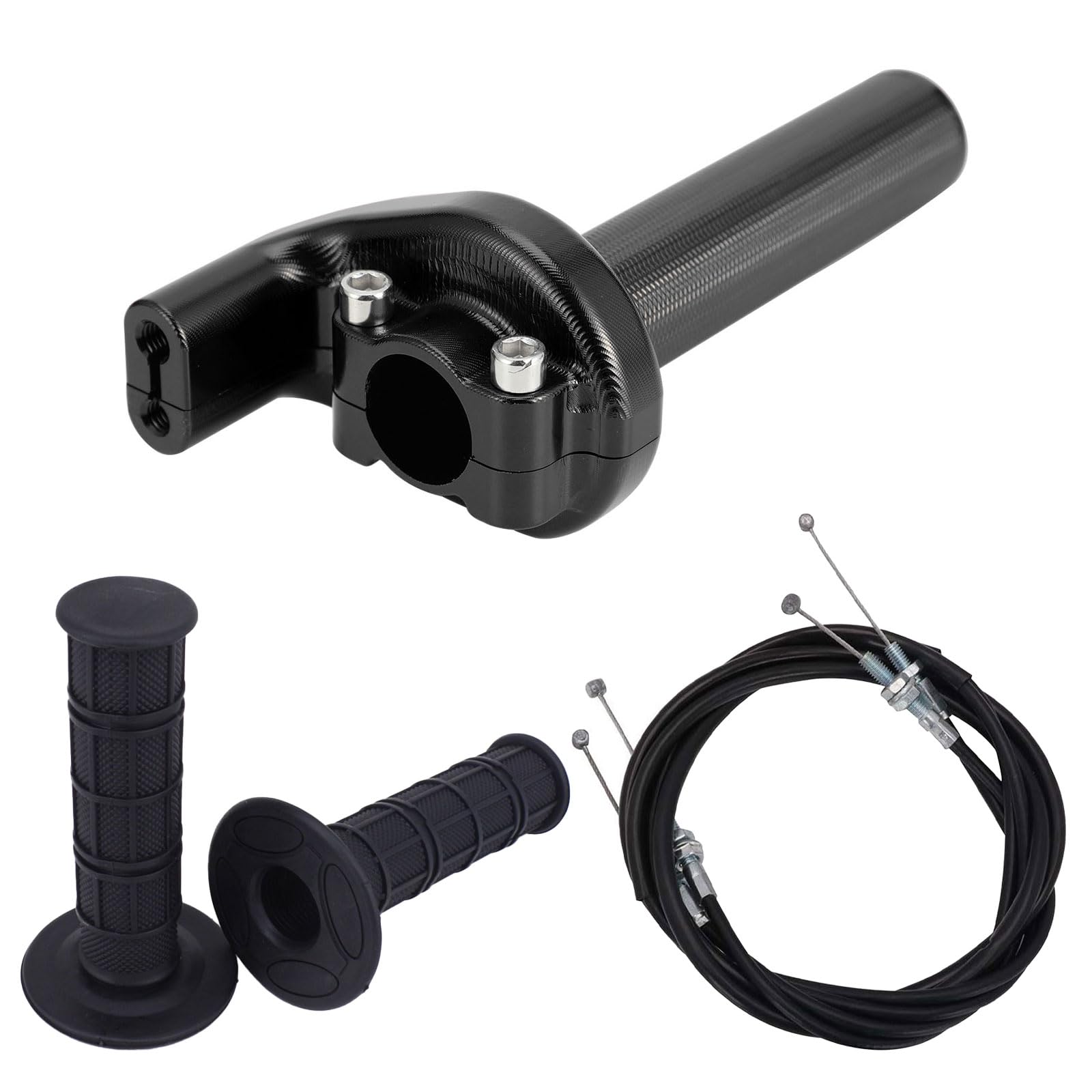 Photo 1 of CHANGCHENG CNC Motorcycle FCR Throttle Assembly Twist Throttle Handle Grips with Throttle Cable for YZ250 YZ450 CRF150 CRF250 CRF450 KX250 KLX450 TRX450 RMZ250 Dirt Bike Black