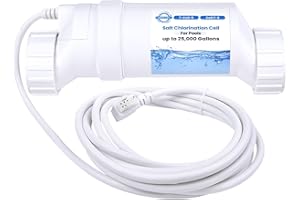 Hodflop W3T-Cell-9 Salt ChIorination Cell up to 25,000 Gallons Pool Compatible with Hayward TurboCell T-9 Salt Cell for In-Ground Swimming Pools T-Cell-9, T-CELL-9-SWP, T-Cell 9, Cell T-9