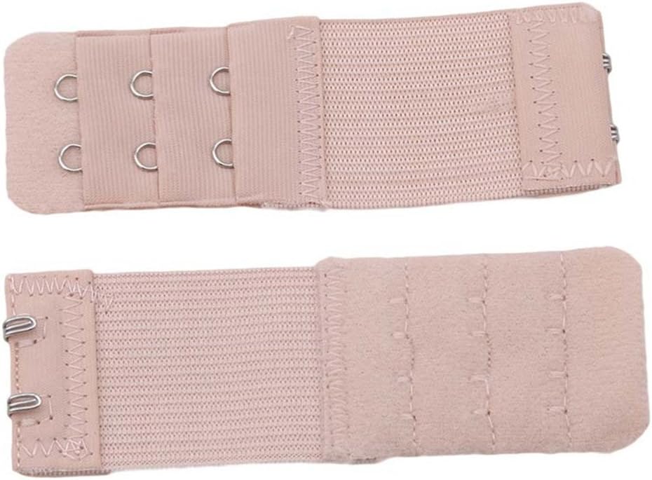 Shumeng 10pcs Bra Extender 2 Hook Narrow Soft Back Comfortable Band Extenders for Bras (Beige)