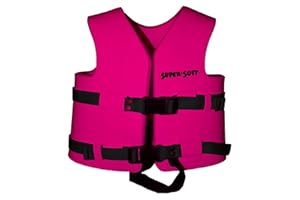 TRC Recreation Super Soft Child Size X Small Life Jacket USCG Approved Vinyl Coated Foam Swim Vest for Kids Swimming Pool and Beach Gear, Marina Blue