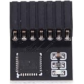 TPM 2.0 Module, Black PCB 14Pin SPI TPM 2.0 Encryption Security Module Remote Card Replacement TPM Chip Computer Components Fit for Motherboard Fit for System