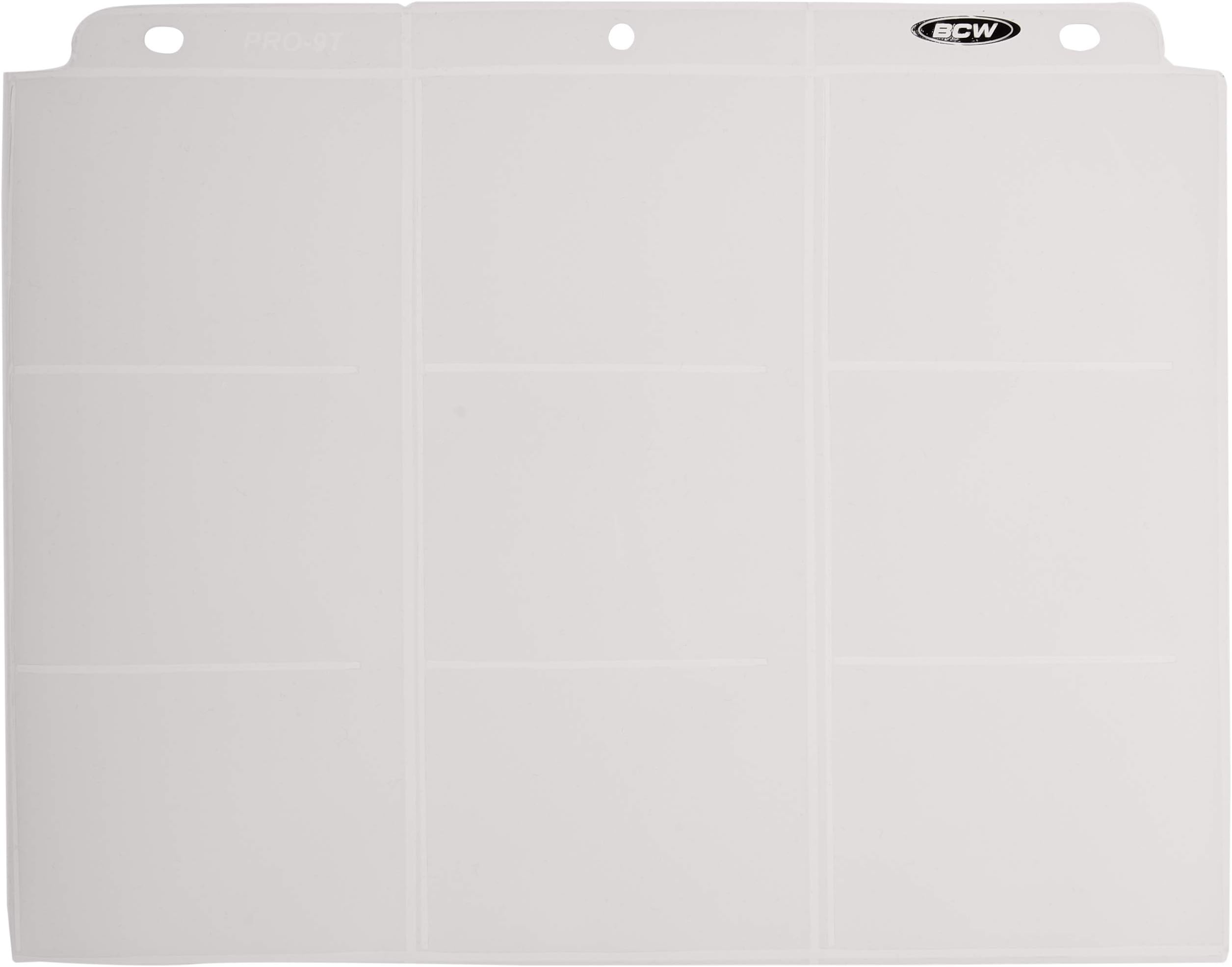 20 BCW Pro 9-Pocket Trading Card Pages