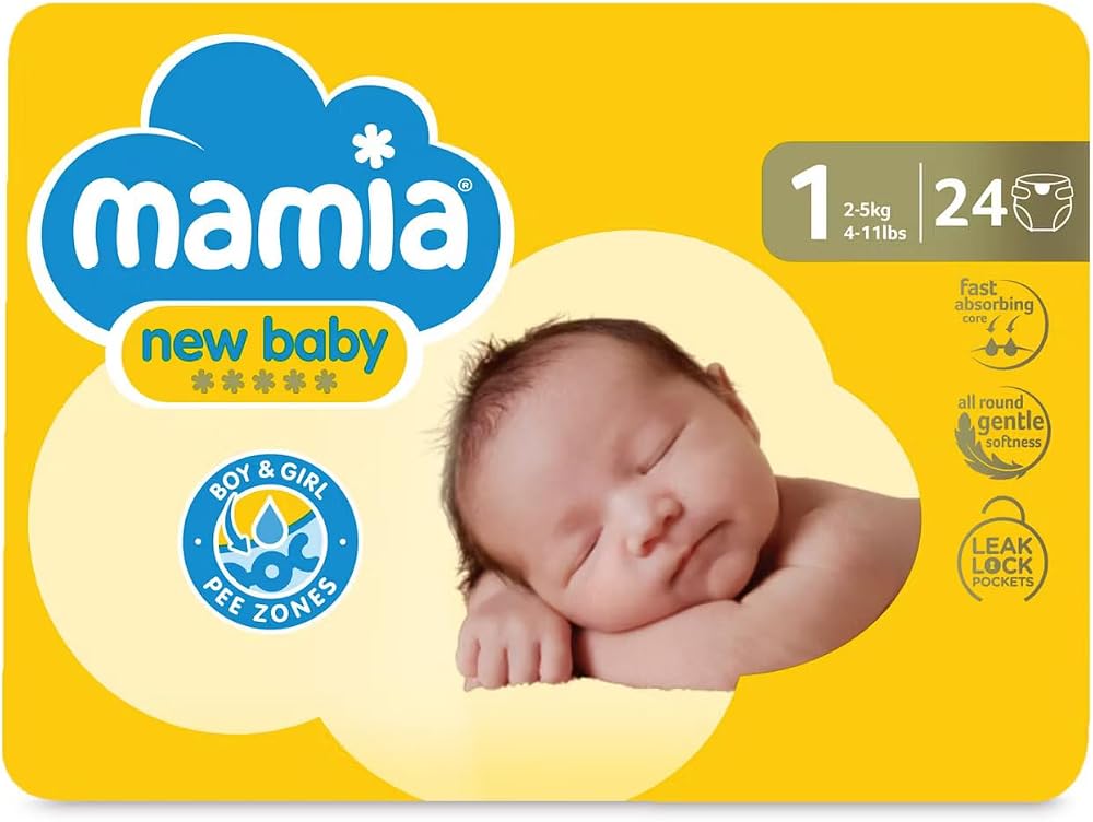 Mamia ALDI Newborn Nappies Size 1 24 Ultra Dry Air System