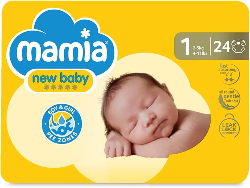 Mamia ALDI Newborn Nappies Size 1 24 Ultra Dry Air System