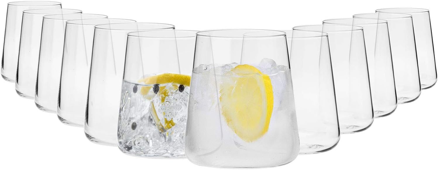 Krosno Water Juice Drinking Glasses Set of 12 380 ML AvantGarde