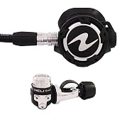 Aqualung Helix Pro Dive Regulator | Scuba Diving Regulator Set w/Auto Closure Device &amp; Cold Water Dry Chamber | Balanced Diaphragm First Stage &amp; Pneumatically Balanced Second Stage