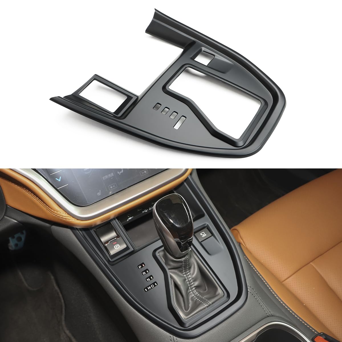 Photo 1 of INTGET Matte Black Gear Panel Cover for Subaru Outback Legacy Accessories 2025 2024 2023 2022 2021 2020 Center Console Interior Accessories for 2025 Subaru Outback Wilderness Accessories