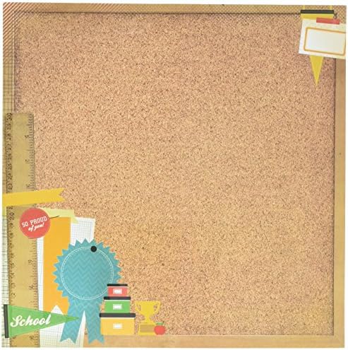 Class Act Spot Varnish Paper 12"X12"-Corkboard  10  per pack