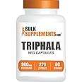 BulkSupplements.com Triphala Capsules - Triphala Supplements with Amla, Haritaki, and Bibhitaki - Gluten Free, 3 Capsules per Serving, 270 Count (Pack of 1)
