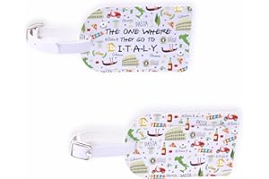 Italian Pride Gift Ciao Italian Travel Luggage Tag Italy Vacation Souvenir Baggage Tag Europe Rome Trip Gift (Italy-tag)