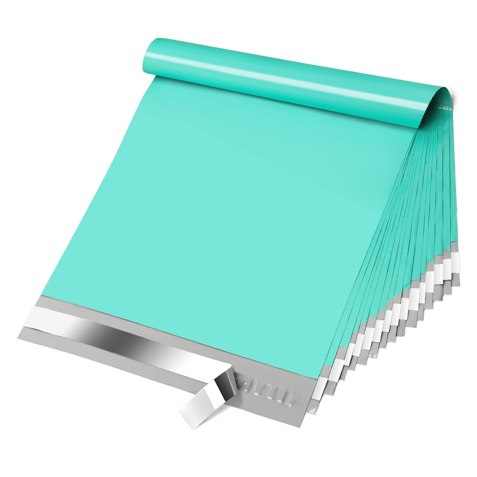 Photo 1 of Fuxury 10x13 100 Pcs Teal Poly Mailers Shipping Envelopes, Self-Sealing Envelopes, Boutique Custom Bags, Enhanced Durability Multipurpose Envelope, Keep Items Safe & Protected