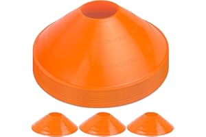 OMYOPY 20 PCS Reusable Disc Cones Agility Soccer Cones, Flexible Training Cones Sports Cones for Football, Basketball, Kids, Sports, Field Cone Markers and Other Sports and Games