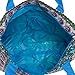 Silverhooks Womens Boho Patchwork Beach Tote Bag w/Turquoise Trim (Multi Color)