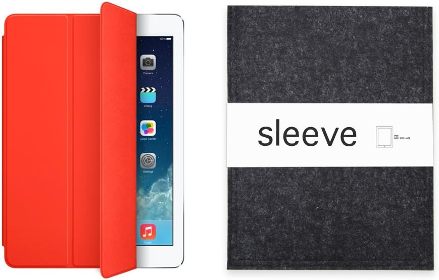 SLEEVE for iPad Air (charcoal, with a fit for a smart cover)