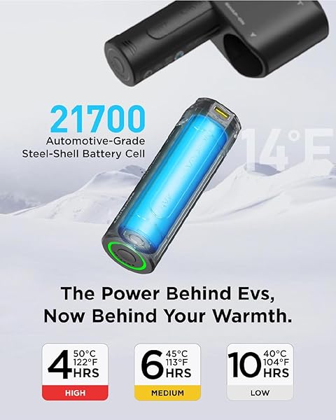 INOKRAFT HEATED JACKET FOR MEN WITH RECHARGABLE BATTERY PACK INCLUDED, MEN’S HEATED WINTER COAT WITH WATER-RESISTENT SHELL (USB-C CHARGING CABLE INCLUDED), SIZE LARGE