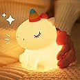 LANUMIONG LED Cute Night Light for Kids, Silicone Rechargeable Night Light - 3 Level Dimmable Bedside Touch Lamp, Bedside Lamp for Baby and Toddler, for Gift Boys Girls and Children