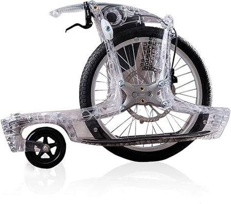 bicicleta con rueda de auto