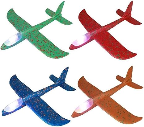 Amazon Co Jp 1pc投棄フォーム飛行機玩具 カラフル 楽しい挑戦フォーム 屋外発射グライダー飛行機 48cm 誕生日プレゼント ランダムカラー ホーム キッチン