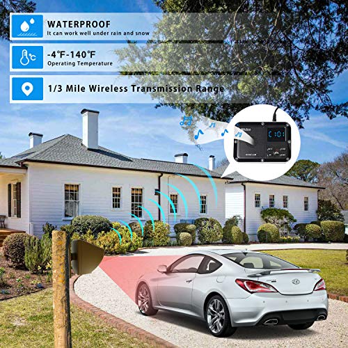 1 Wireless+Driveway+Detector+1800mAh+Rechargeable