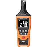 Protmex PT618 Temperature Humidity Meter - Wet Bulb for Indoor/Outdoor | Thermometer Hygrometer Monitor with Ambient, Dew Point, MIN, MAX, Data Hold, LCD Backlight